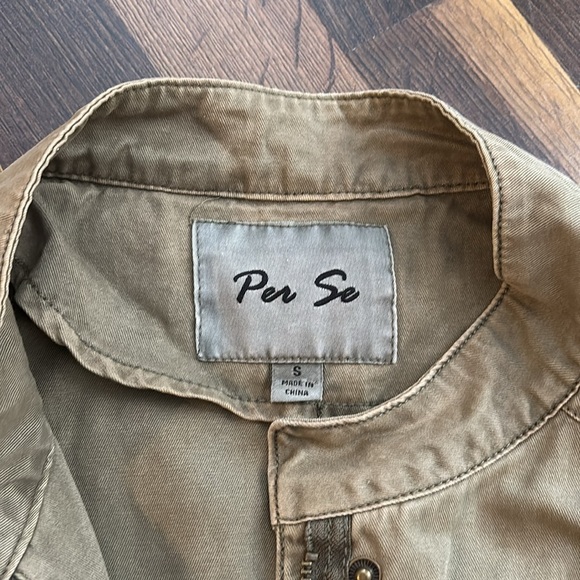 Per Se Olive Green Utility Vest - Picture 3 of 7